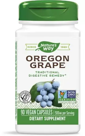 Орегонско Грозде / Oregon Grape (Корен) 500 Mg Х 90 Капсули Natures Way 14159