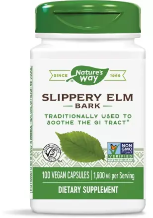Червен Бряст / Slippery Elm (Кора) 400 Mg Х 100 Капсули Natures Way 17100