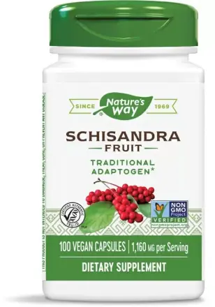 Шизандра (Плод) 580 Mg X 100 Капсули Natures Way 16800