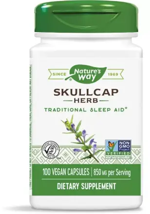 Шлемник / Scullcap (Билка) 425 Mg Х 100 Капсули Natures Way 16900