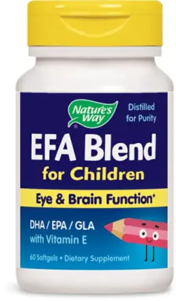 ЕФА Бленд За Деца 445 Mg Х 120 Капсули (Мозъчни Функции; Зрение) Natures Way 14181