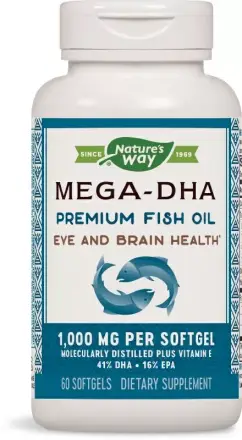 Mega DHA (Рибено Масло) 1000 Mg X 60 Капсули Natures Way 15682