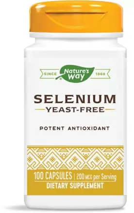 Селен (L-селенометионин) 200 Mcg X 100 Капсули Natures Way 41081