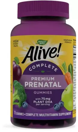 Алайв Prenatal (Мултивитамини За Бременни) Гъми Х 75 Желирани Таблетки Natures Way 10482