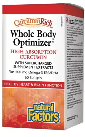 Whole body optimizer™ 2117 mg x 60 софтгел капсули Natural Factors 4555 NF