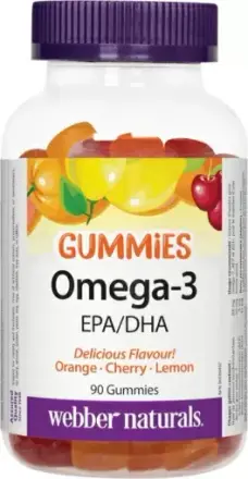Омега-3 Gummies х 90 желирани таблетки Webber Naturals 3684
