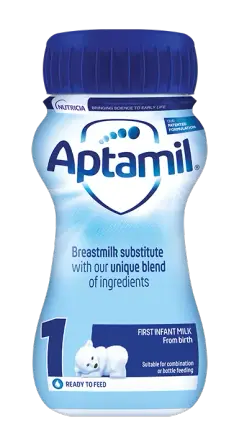 Aptamil 1 Liquid адаптирано мляко течна формула 200 ml от 0 до 6 месеца