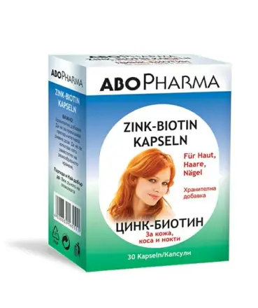 Цинк-Биотин Х 30 Капсули Абофарма