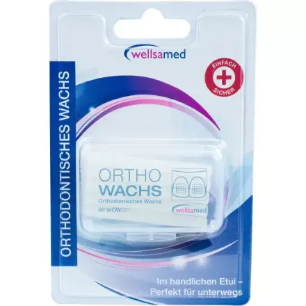 Wellsamed восък Orthowachs Teens ортодонтски 0.9 g блистер