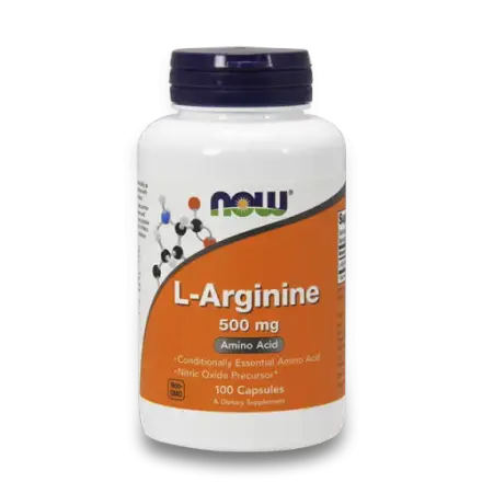 L-Arginine 500mg 100 caps Now