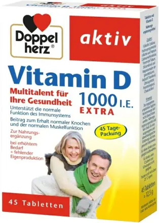 Витамин D 1000 I.U. х 45 таблетки Doppelherz aktiv