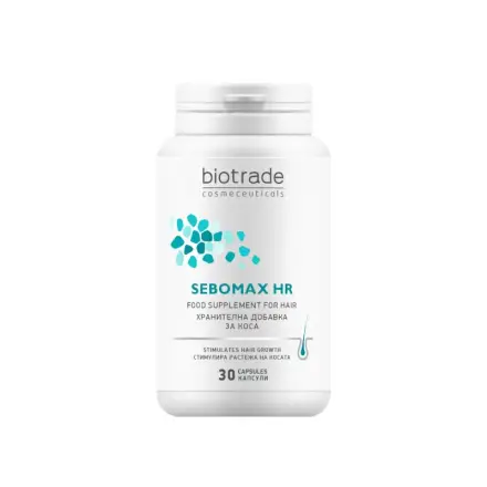 Biotrade Sebomax HR Себомакс хранителна добавка при косопад 30 капсули