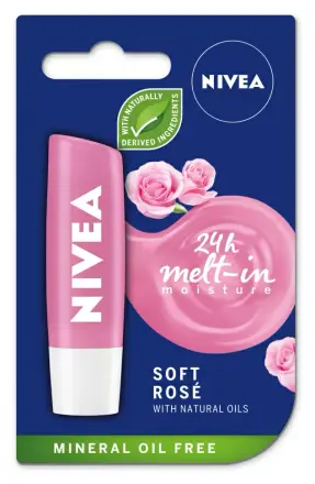 Nivea Балсам за устни Soft Rose 4,8g