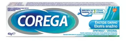 Corega Extra Strong Силен Фиксиращ Крем За Протези 40g