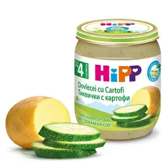 Hipp Био Тиквички С Картофи 4м+ Арт. № 4022 125g стек 6бр