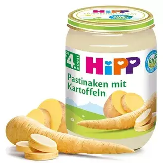 Hipp Био Пюре Пащърнак С Картофи 4м+ Арт. № 4170 190g стек 6бр