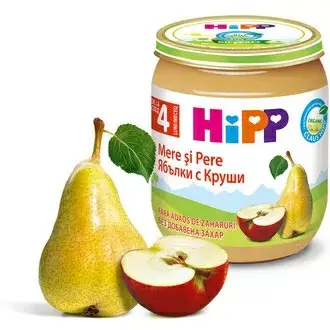 Hipp Био Круши С Ябълки 4м+ Арт. № 4320 125g стек 6бр