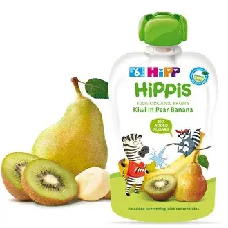 Hipp Био Забавна Плодова Закуска Круша, Банан, Киви 6м+ Арт. № 8527.02 100g