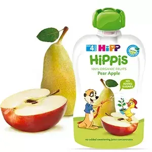 Hipp Био Забавна Плодова Закуска Круша И Ябълка 4м+ Арт. № 8572 100g