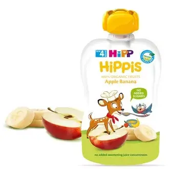 Hipp Био Забавна Плодова Закуска Ябълка И Банан 4м+ Арт. № 8573 100g
