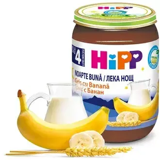 Hipp Био Млечна Каша Грис И Банани 6м+ Арт. № 5512 190g стек 6бр