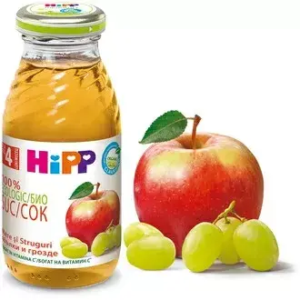 Hipp Сок От Ябълки И Грозде 4м+ Арт. № 8030 200ml стек 6бр