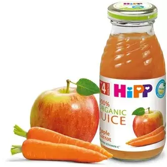 Hipp Био Сок От Ябълки И Моркови 4м+ Арт. № 8040 200ml стек 6бр