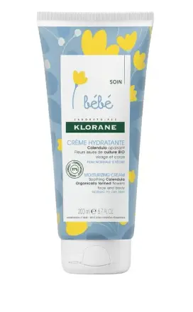 Klorane Бебе Хидратиращ Крем С Витамини За Лице И Тяло 200ml