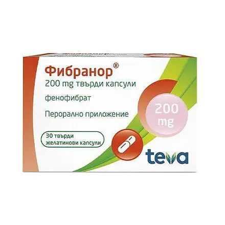 Фибранор капсули 200 мг х 30