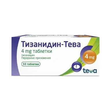 Тизанидин Тева таблетки 4 мг х 50