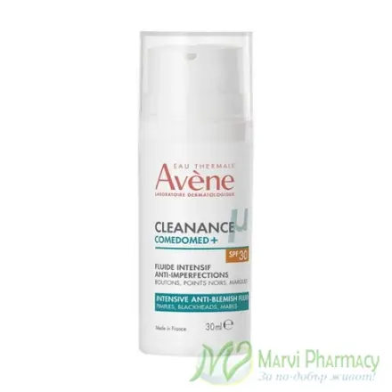 Avene Cleanance Comedomed+ Интензивен флуид против несъвършенства SPF30 30 мл.