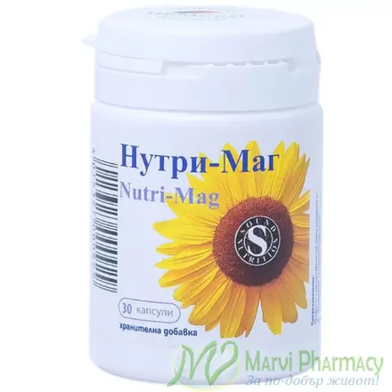 Nutri-Mag / Нутри-Маг, при магнезиев дефицит, 30 капс.