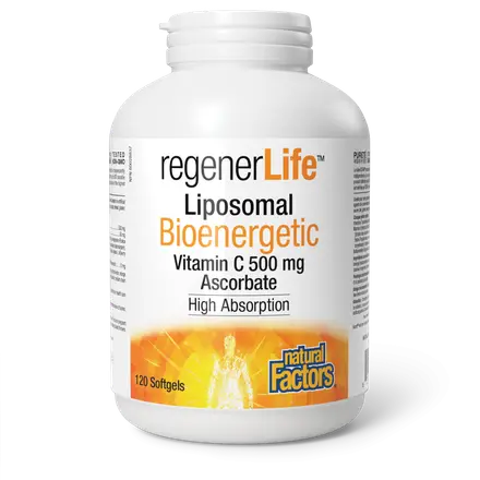 Natural Factors Regener Life Липозомен витамин С с повишена бионаличност х 120 софтгел капсули