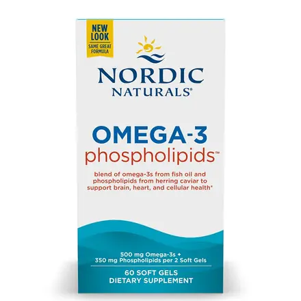 Nordic Naturals Омега-3 250 mg (EPA 85 mg/ DHA 100 mg) + фосфолипиди x 60 софтгел капсули