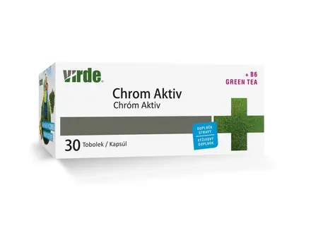 Virde Хром Актив + зелен чай, цинк и витамин В6 x 30 капсули