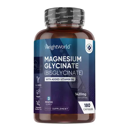 Weight World Магнезий (бисглицинат) 100 mg + витамин B6 x 180 капсули