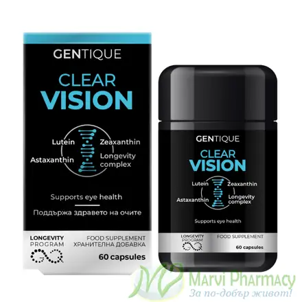 Gentique Longevity Clear Vision поддържа здравето на очите, х60 капсули