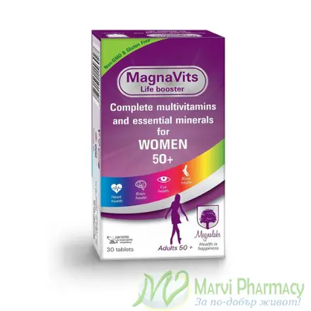 MagnaVits/ Магнавитс за жени 50+, х30 таблетки