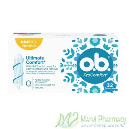 O.B. ProComfort Normal Дамски тампони, х32 броя