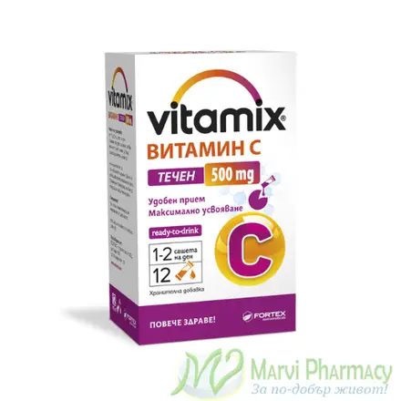 Vitamix Течен витамин С 500 мг, х12 сашета