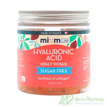 Mium Lab Hyaluronic Acid Желирани дражета с хиалуронова киселина 42бр.