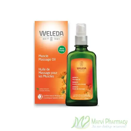 WELEDA, Масажно масло с арника - за релаксация на мускулите, 100 мл. с помпа