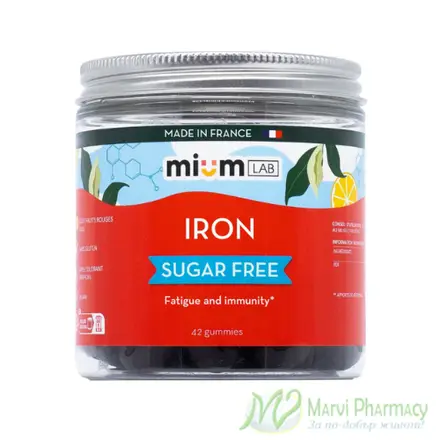 Mium Lab Iron Желирани дражета с желязо 42бр.