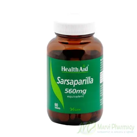 Health Aid, Сарсапарила, 560 мг., 60 табл.