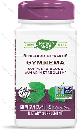 Nature's Way Гимнема 500 mg x 60 V-капсули