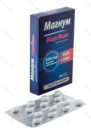 Magnum Магнум Кардио за сърдечно-съдовата система 28 обвити табл.