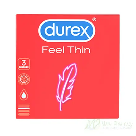 DUREX Feel Thin Презервативи за по-нежно усещане 3бр./кутия