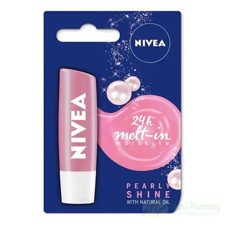 Nivea Pearly Shine Балсам за устни с копринени и перлени екстракти 4.8г