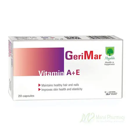 Magnalabs GeriMar/ГериМар витамин А+Е за коса,нокти и кожа 20 капсули