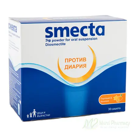 Smecta/Смекта против диария 30 сашета х 3гр.